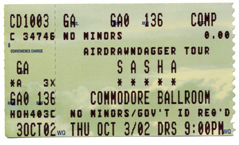 sasha ticket