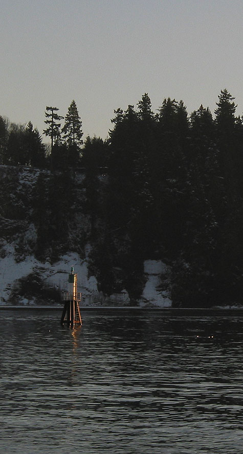 burrard inlet buoy .. just west of the lions gate bridge