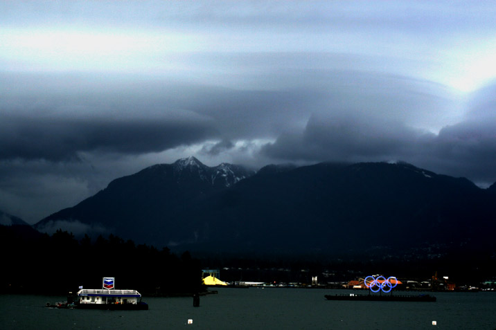 Vancouver during the olympics